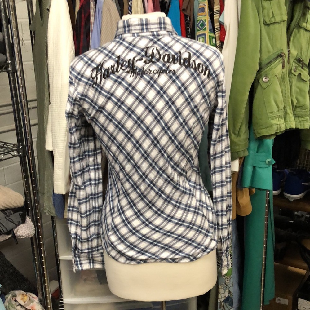 Harley-Davidson Script Embroidered Flannel 🏍🔥 - Picture 5 of 12